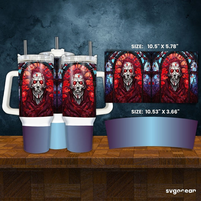 Halloween Monsters Tumbler Wrap - Svg Ocean