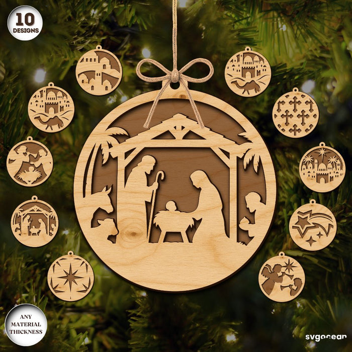 Christmas Decor Laser Cut Megabundle - Svg Ocean
