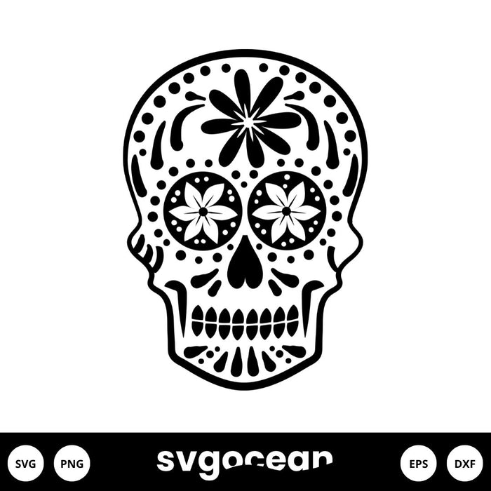 Sugar Skulls Svg - Svg Ocean