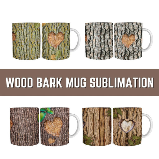 Wood Bark Mug Sublimation - Svg Ocean