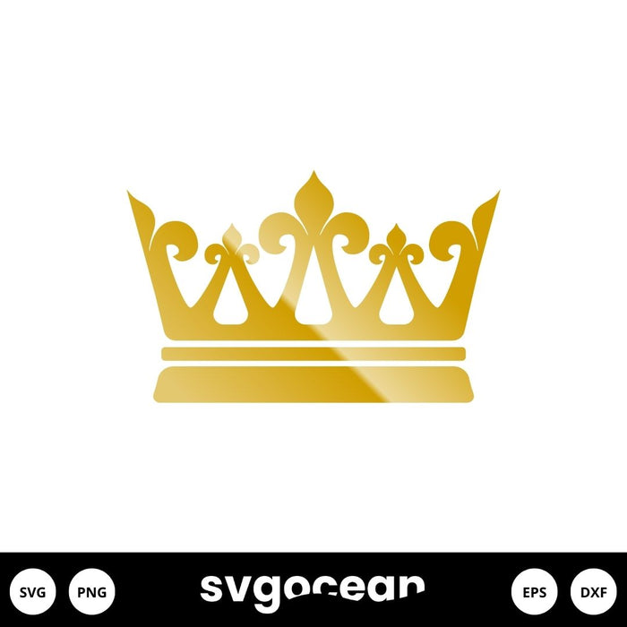 Gold Crown SVG - Svg Ocean