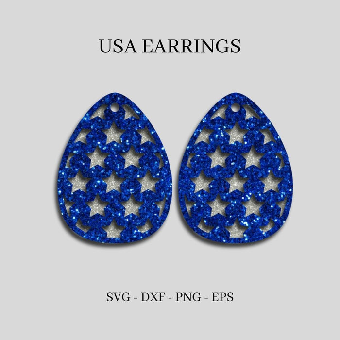 FREE 4th of July Earrings SVG - Svg Ocean