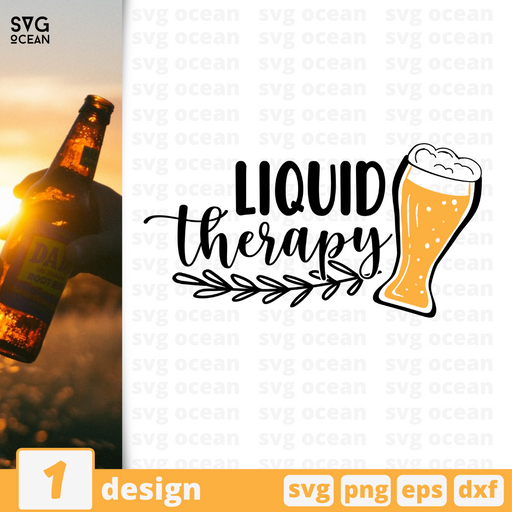 Liquid therapy SVG vector bundle - Svg Ocean