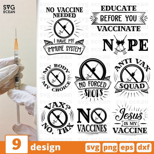 Anti Vaccine SVG Bundle - Svg Ocean