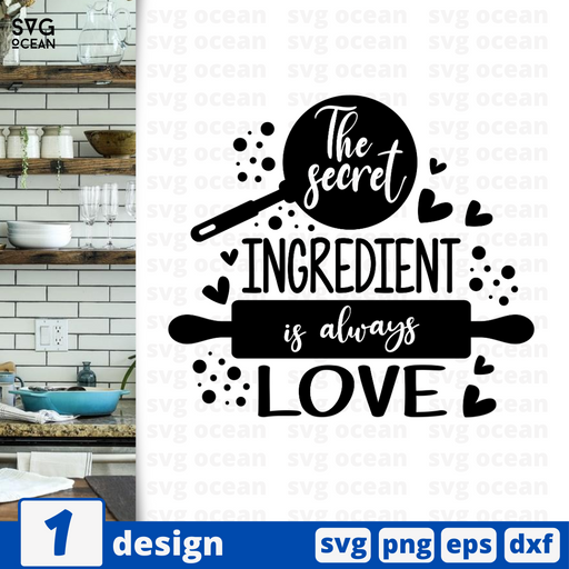 This kitchen is seasoned with love SVG vector bundle - Svg Ocean