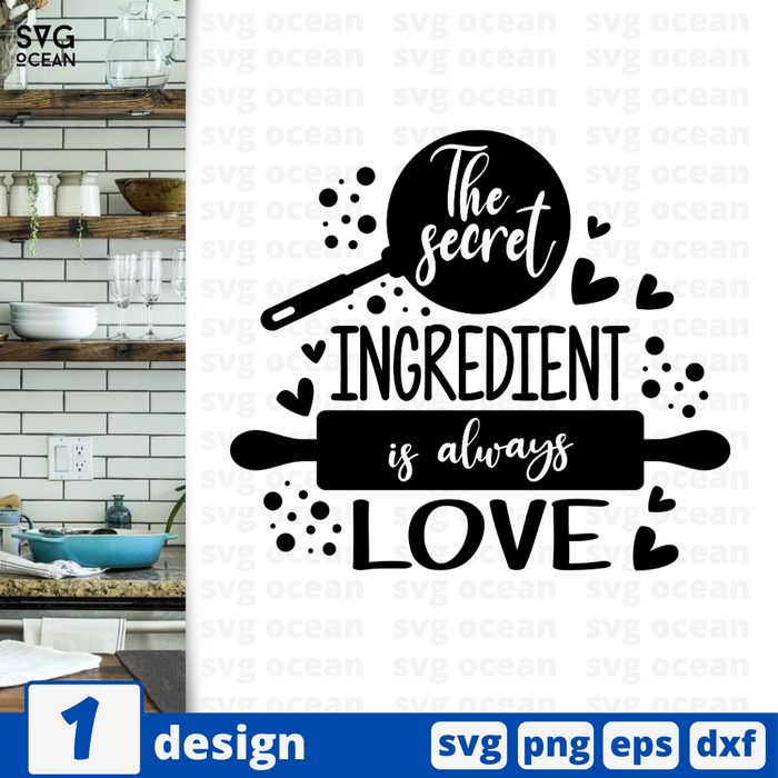 This kitchen is seasoned with love SVG vector bundle - Svg Ocean