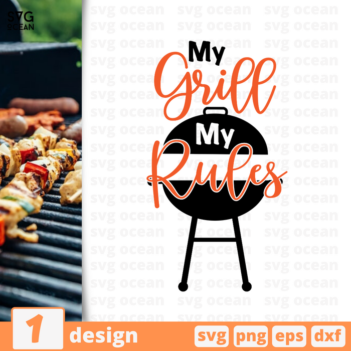 My grill my rules SVG vector bundle - Svg Ocean