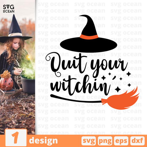 Quit your witchin' SVG vector bundle - Svg Ocean