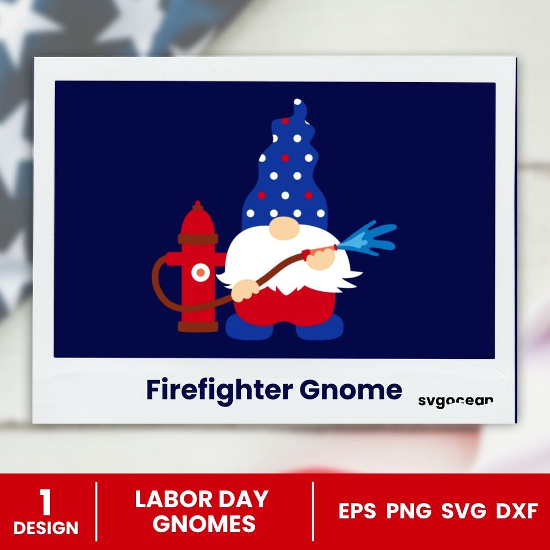 Labor Day Gnomes SVG Bundle vector for instant download Svg Ocean