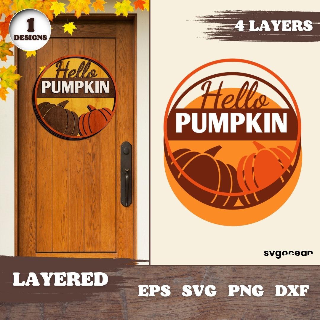 Pumpkin Sign Svg vector for instant download - Svg Ocean — svgocean