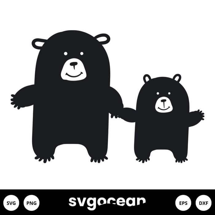 Bear Family Svg - Svg Ocean