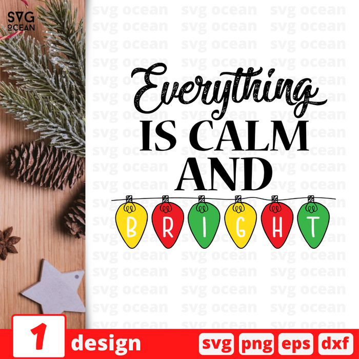 Everything is calm and bright SVG vector bundle - Svg Ocean