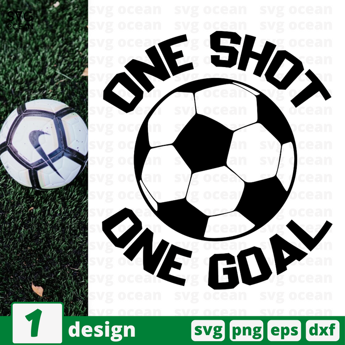 One shot One goal SVG vector bundle - Svg Ocean