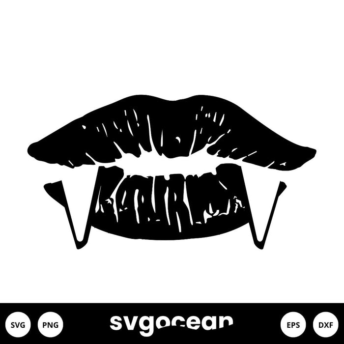 Vampire Lips Svg - Svg Ocean