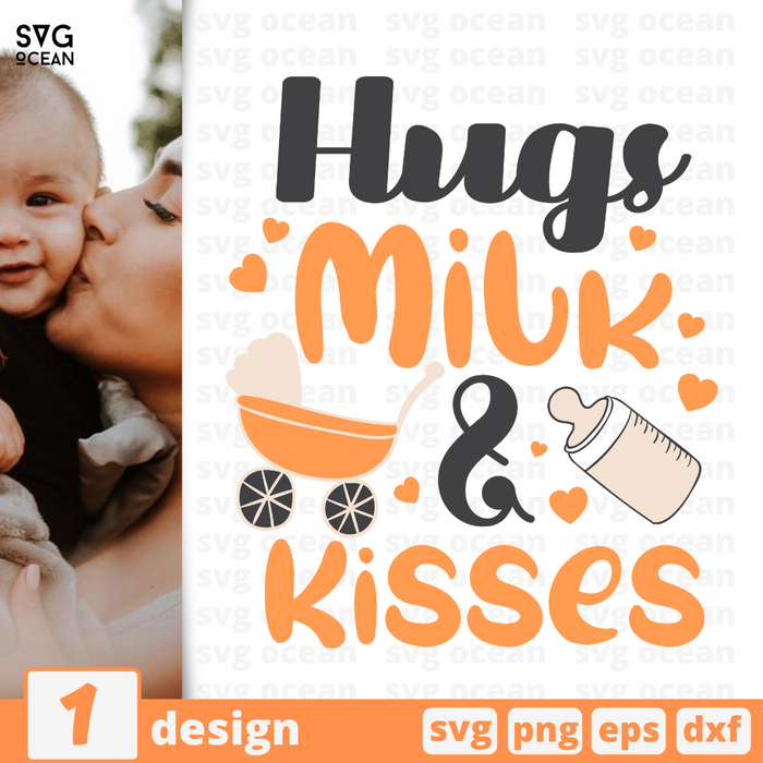 Hugs Milk & Kisses SVG vector bundle - Svg Ocean
