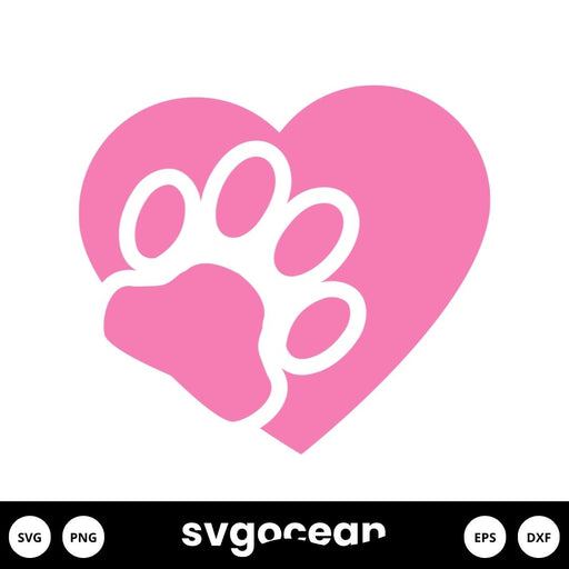 Cat Paw Prints Svg - Svg Ocean