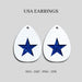America Earrings SVG - Svg Ocean