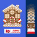 3D Christmas Gingerbread House SVG Cut File