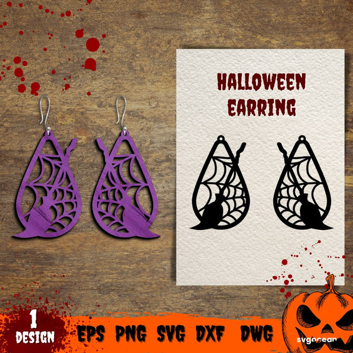 Halloween Earrings Cut File - Svg Ocean