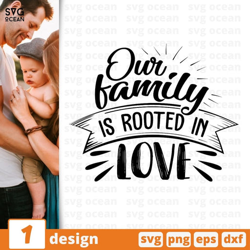 Our family is rooted in love SVG vector bundle - Svg Ocean