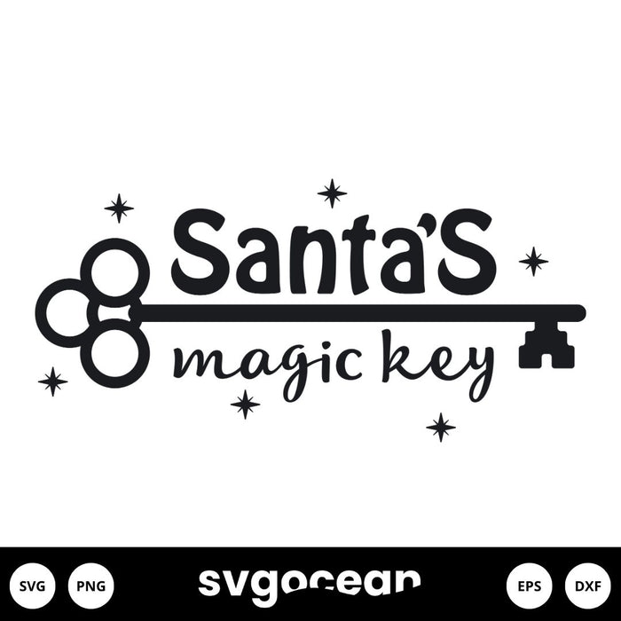 Santas Magic Key Svg - Svg Ocean