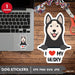 Husky Sticker SVG - svgocean