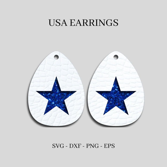 USA Earrings SVG Bundle - Svg Ocean
