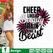Cheer like a Beauty Train like a Beast SVG vector bundle - Svg Ocean