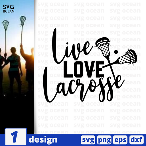 Live Love Lacrosse  SVG vector bundle - Svg Ocean
