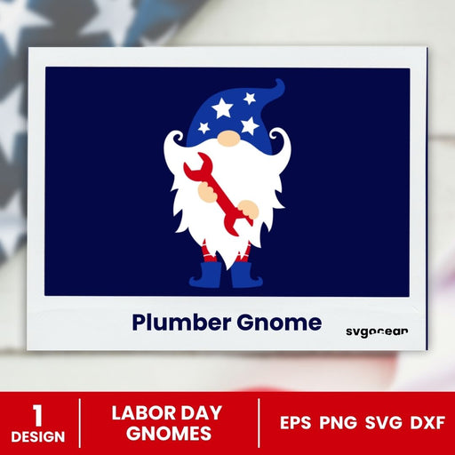 Free Plumber Gnome SVG Cut File - Svg Ocean