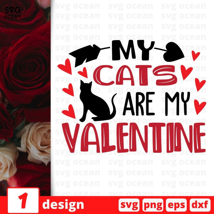 My cats are my valentine SVG vector bundle - Svg Ocean
