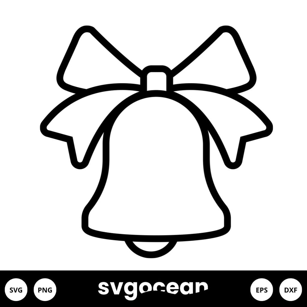 Christmas Bell Svg vector for instant download - Svg Ocean — svgocean
