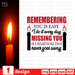 Remembering you is easy. I do it every day SVG Cut File