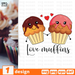 Free Love muffins quote svg