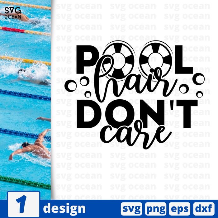 Pool hair don't care SVG vector bundle - Svg Ocean