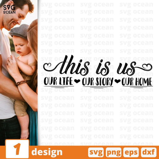 This is us Our life Our story Our home SVG vector bundle - Svg Ocean