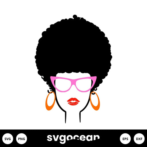 Afro Woman Svg - Svg Ocean