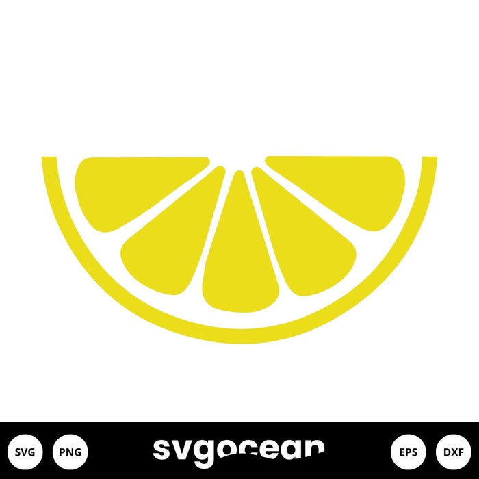 Lemon Slice Svg - Svg Ocean