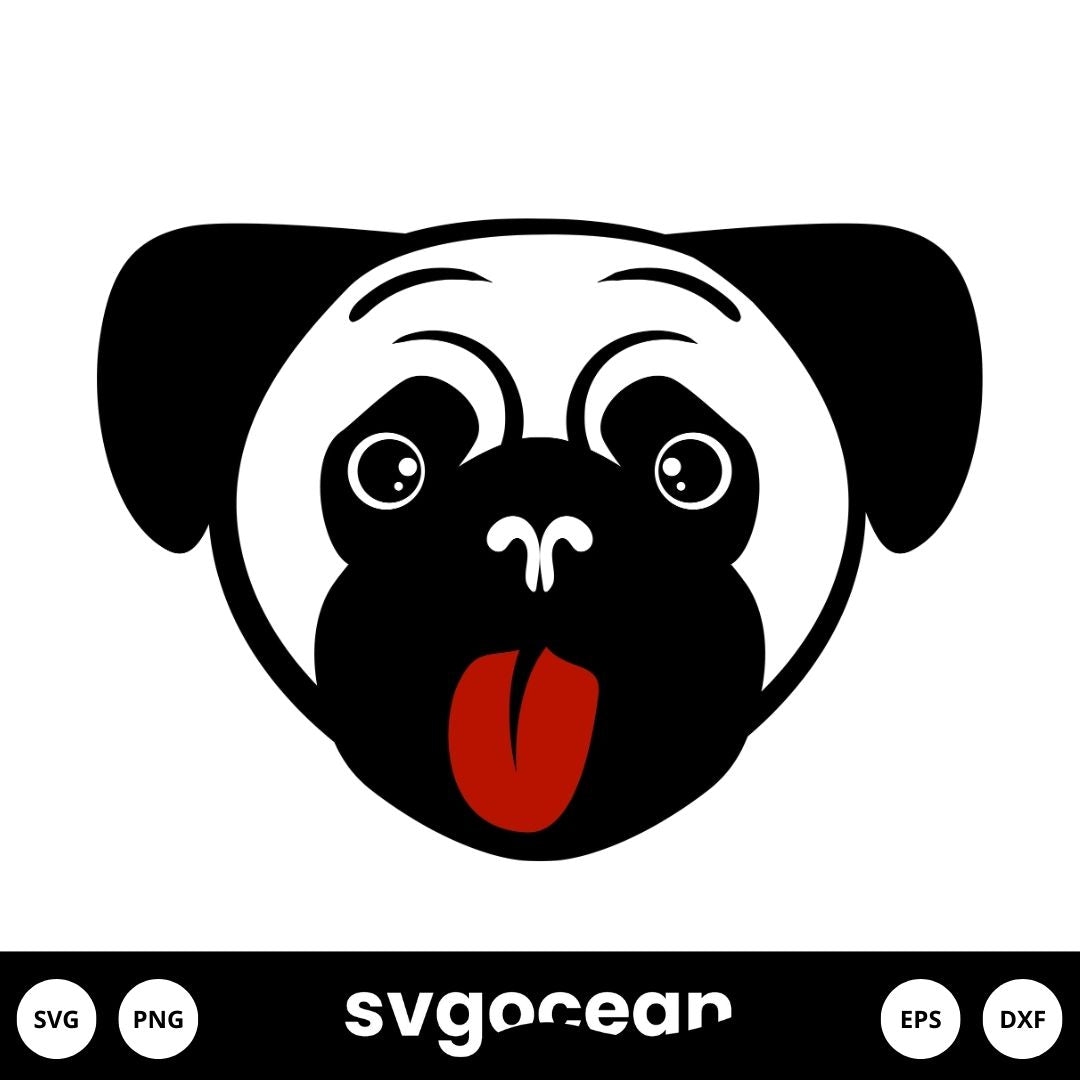 Pug Svg vector for instant download - Svg Ocean — svgocean