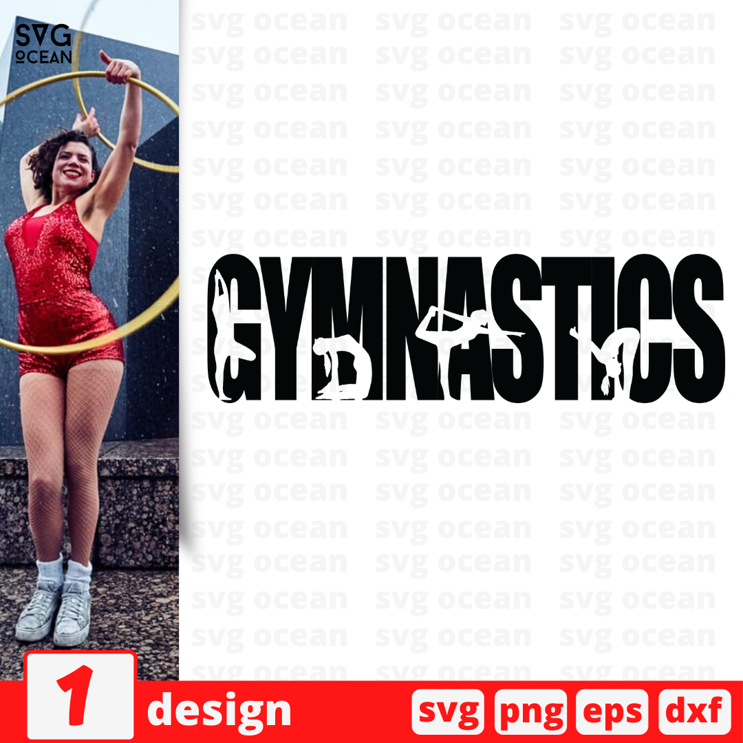 Gymnastics Silhouette SVG & PNG