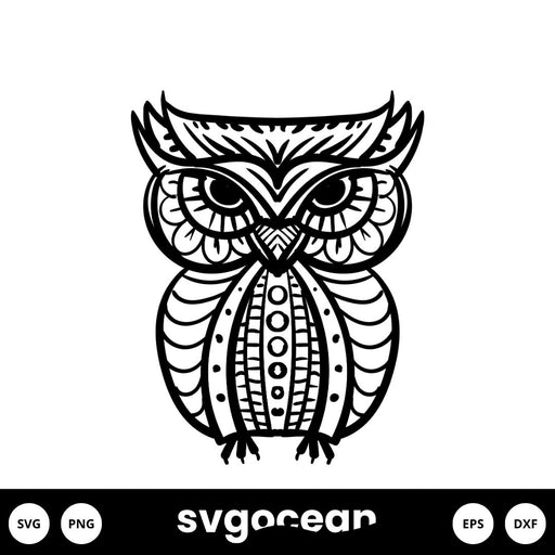 Mandala Owl Svg - Svg Ocean