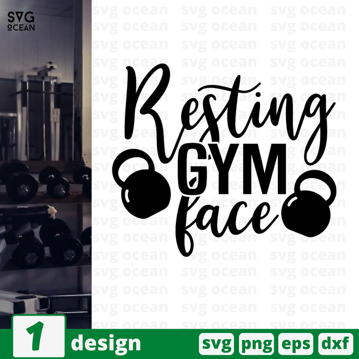 Resting gym face SVG vector bundle - Svg Ocean