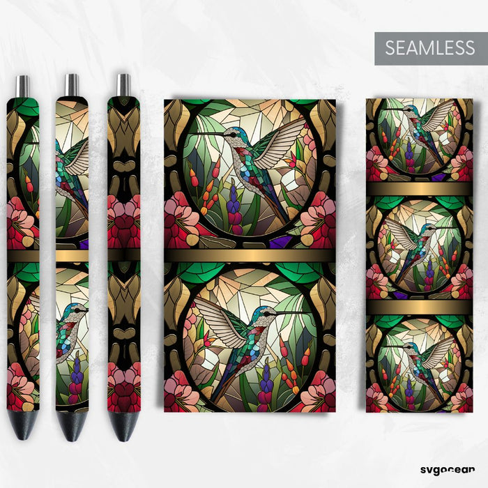 Hummingbird Pen Wraps Sublimation - svgocean