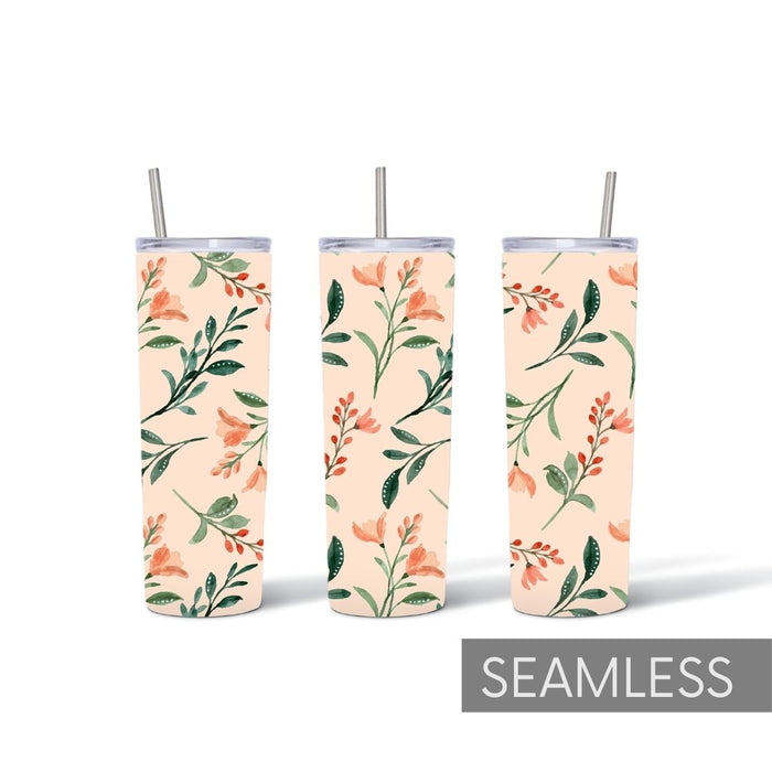 Flower Tumbler Sublimation - Svg Ocean