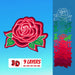 3D Rose SVG Cut File