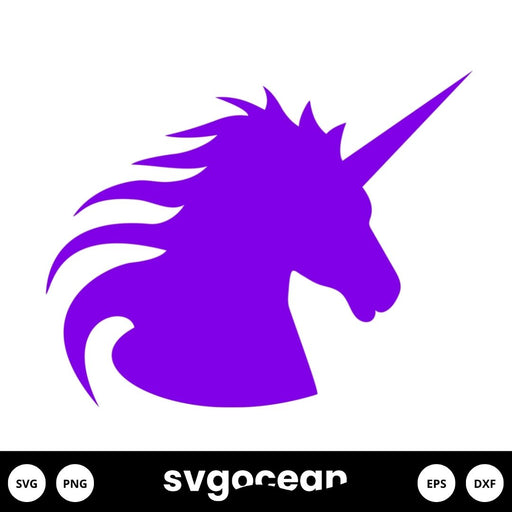 Unicorn Head SVG - Svg Ocean