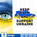 Keep calm and support Ukraine SVG Cut File - Svg Ocean