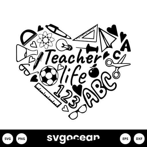 Teacher Life Svg - Svg Ocean
