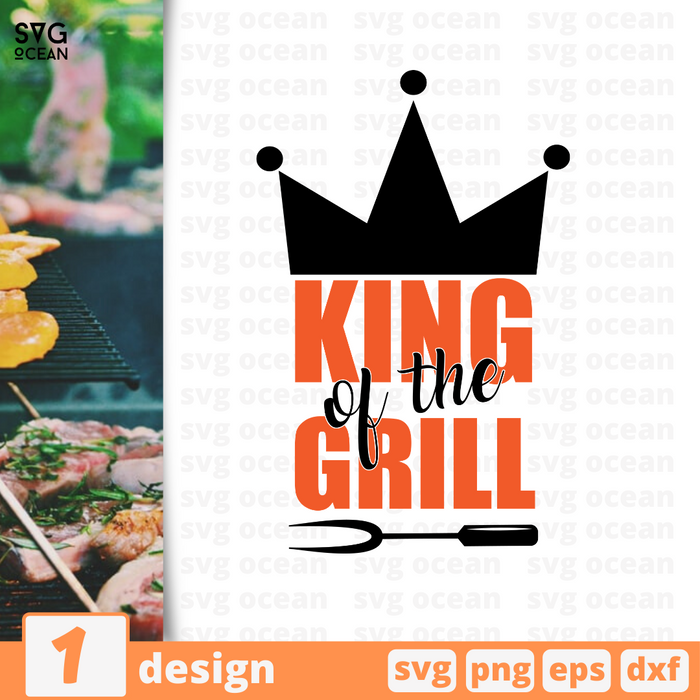 King of the grill SVG vector bundle - Svg Ocean