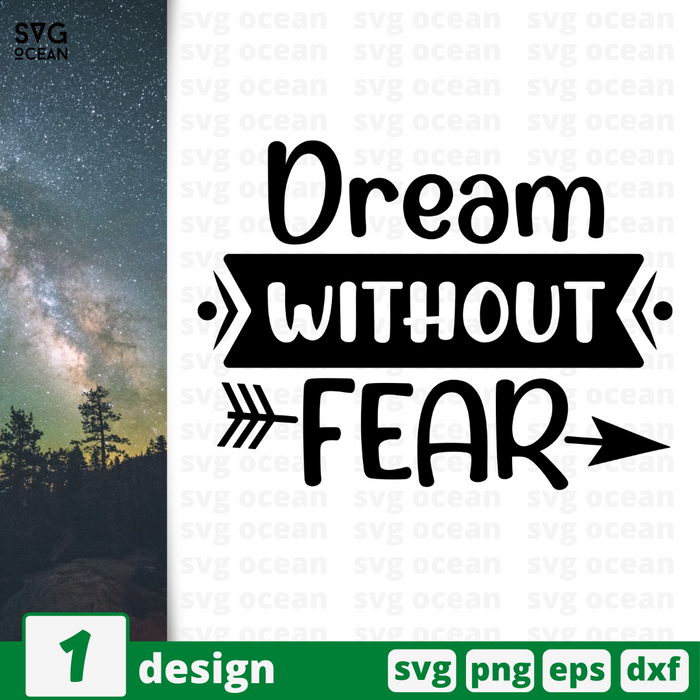 Dream without fear SVG vector bundle - Svg Ocean
